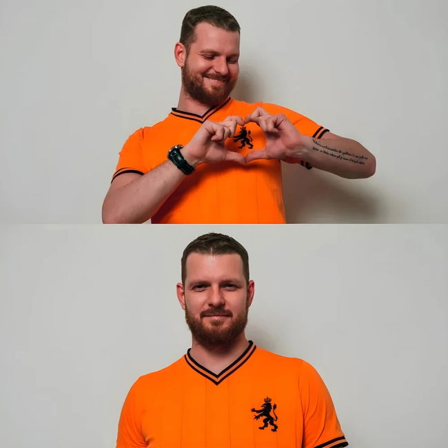 Vintage Holland De Leeuw Soccer Jersey Oranje Netherlands