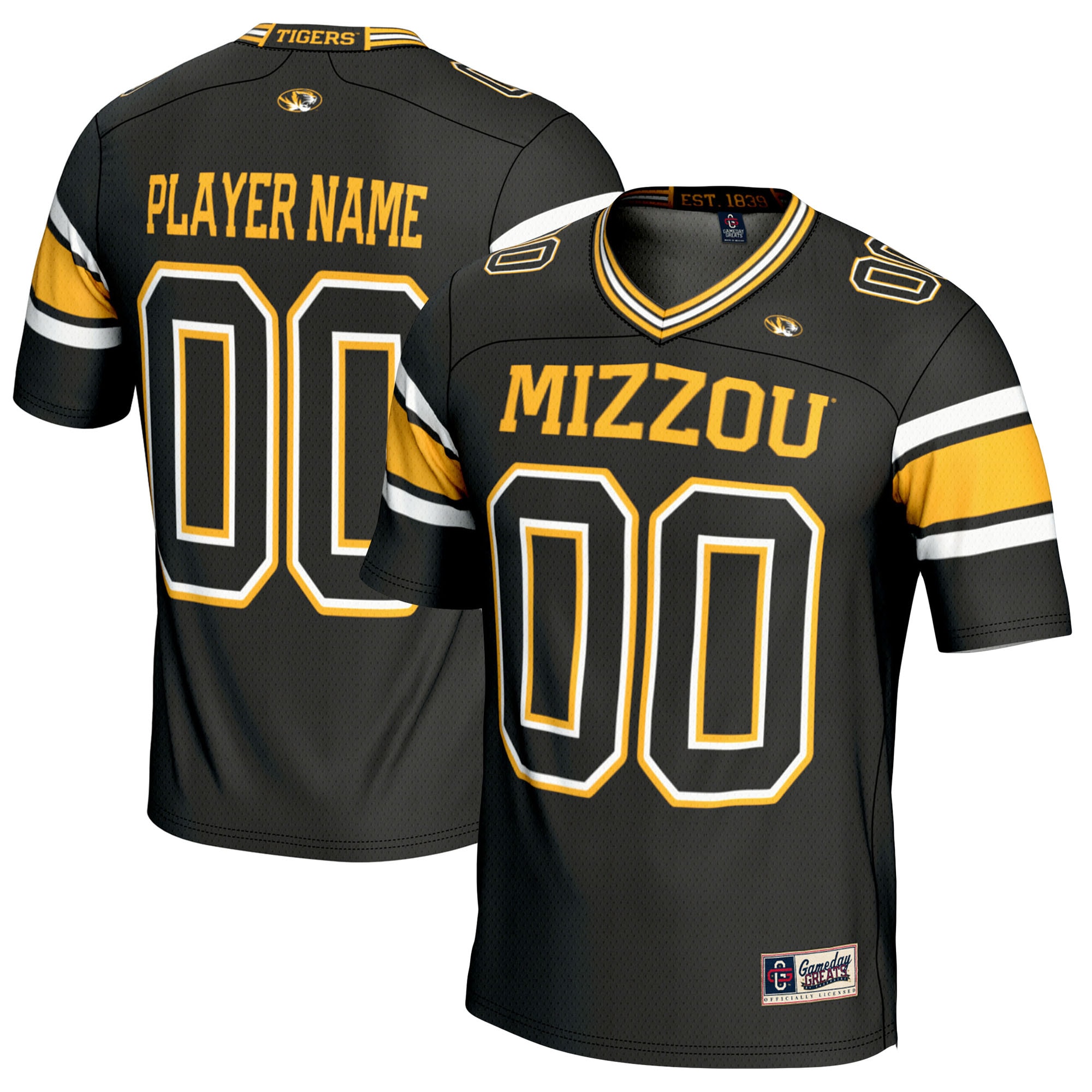 Missouri Tigers GameDay Greats NIL Pick-A-Player 2026/2027 Football Jersey - Black