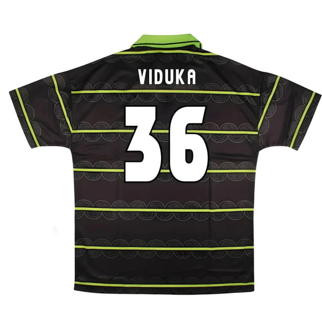 Authentic 1998-1998 Celtic Away Away Viduka 36 With Vintage Design -