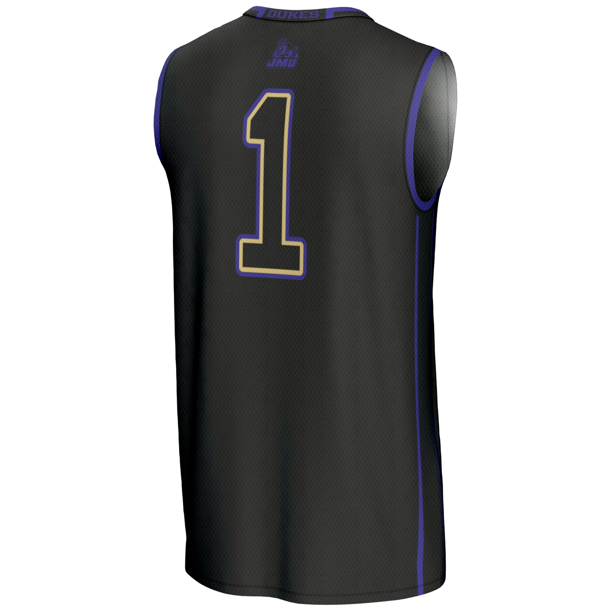 #1 James Madison Dukes GameDay Greats Youth Lightweight Basketball Jersey - Black