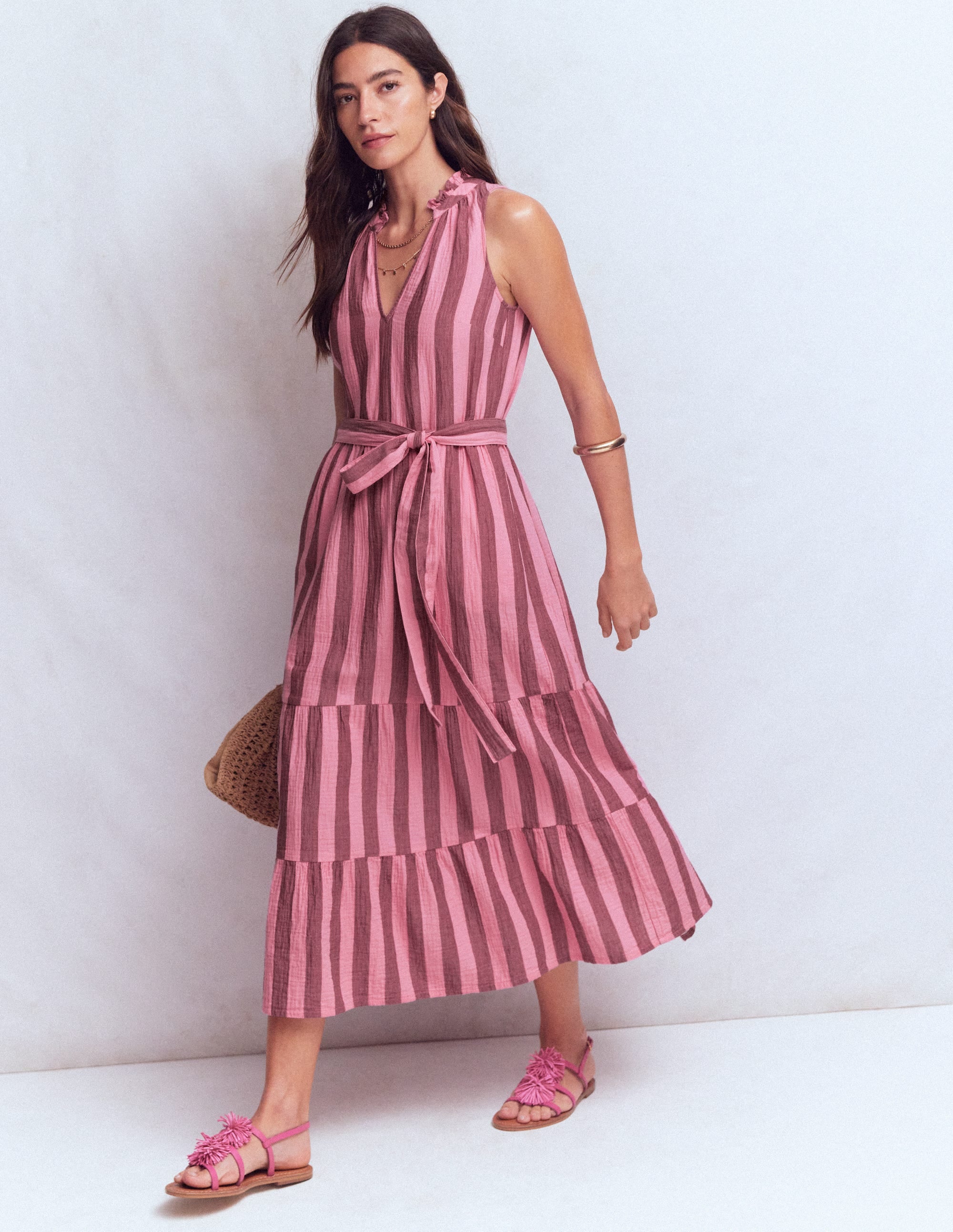 Viv Double Cloth Maxi Dress