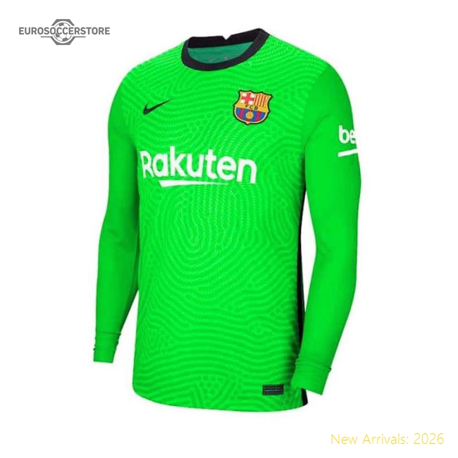Premium-grade 2020-2021 Fcb Home Goalkeeper Shirt (green) (your Name)