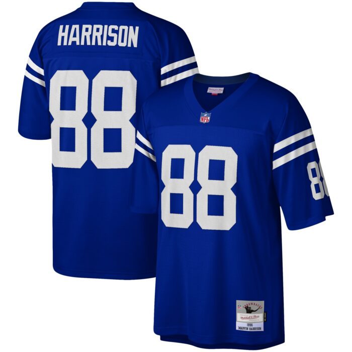 Men's Indianapolis Colts Marvin Harrison Mitchell & Ness R...