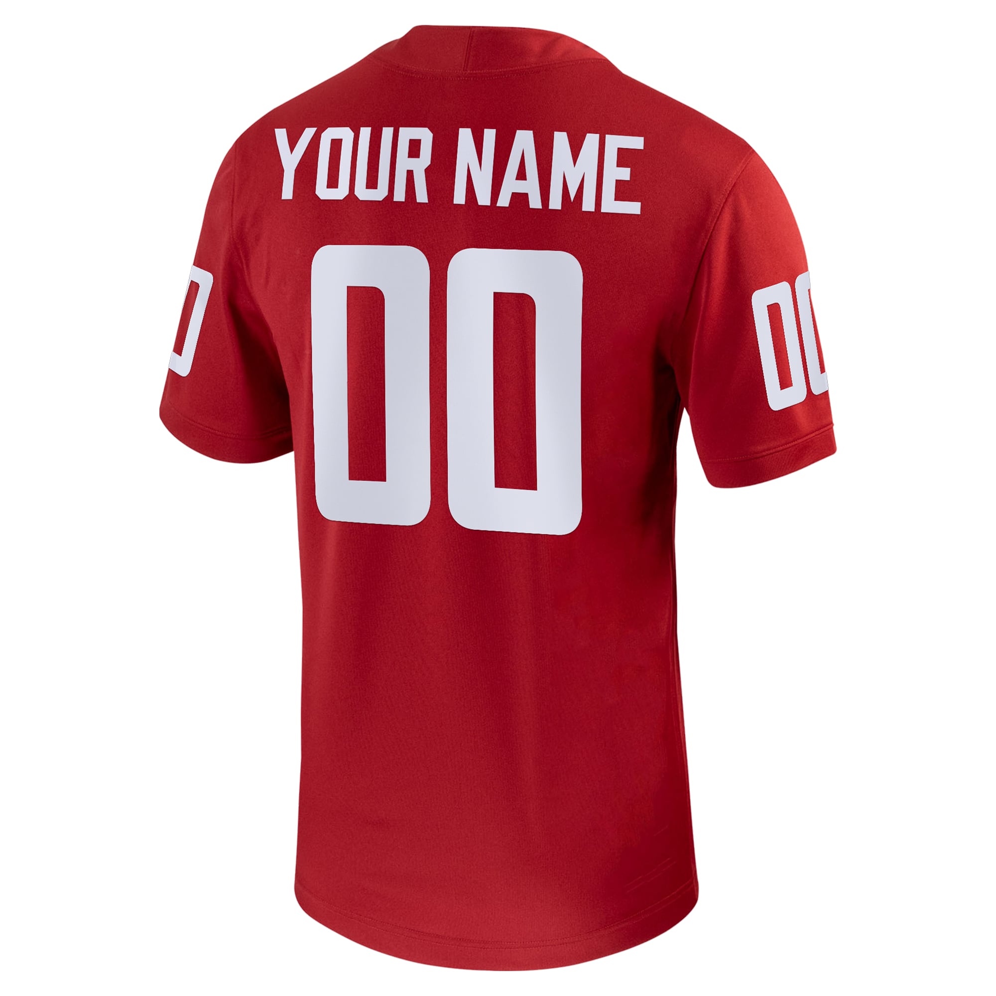 Men's Crimson Washington State Cougars Football Custom Game Jersey