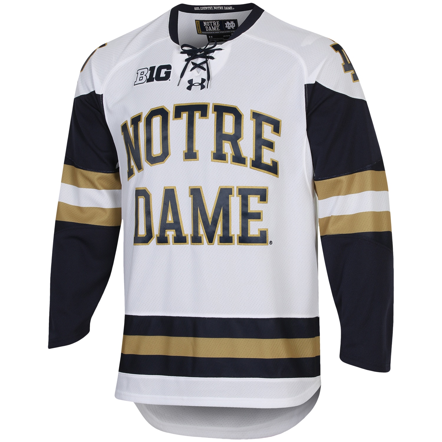 [DDG] Notre Dame Fighting Irish UA Replica Hockey Jersey - White