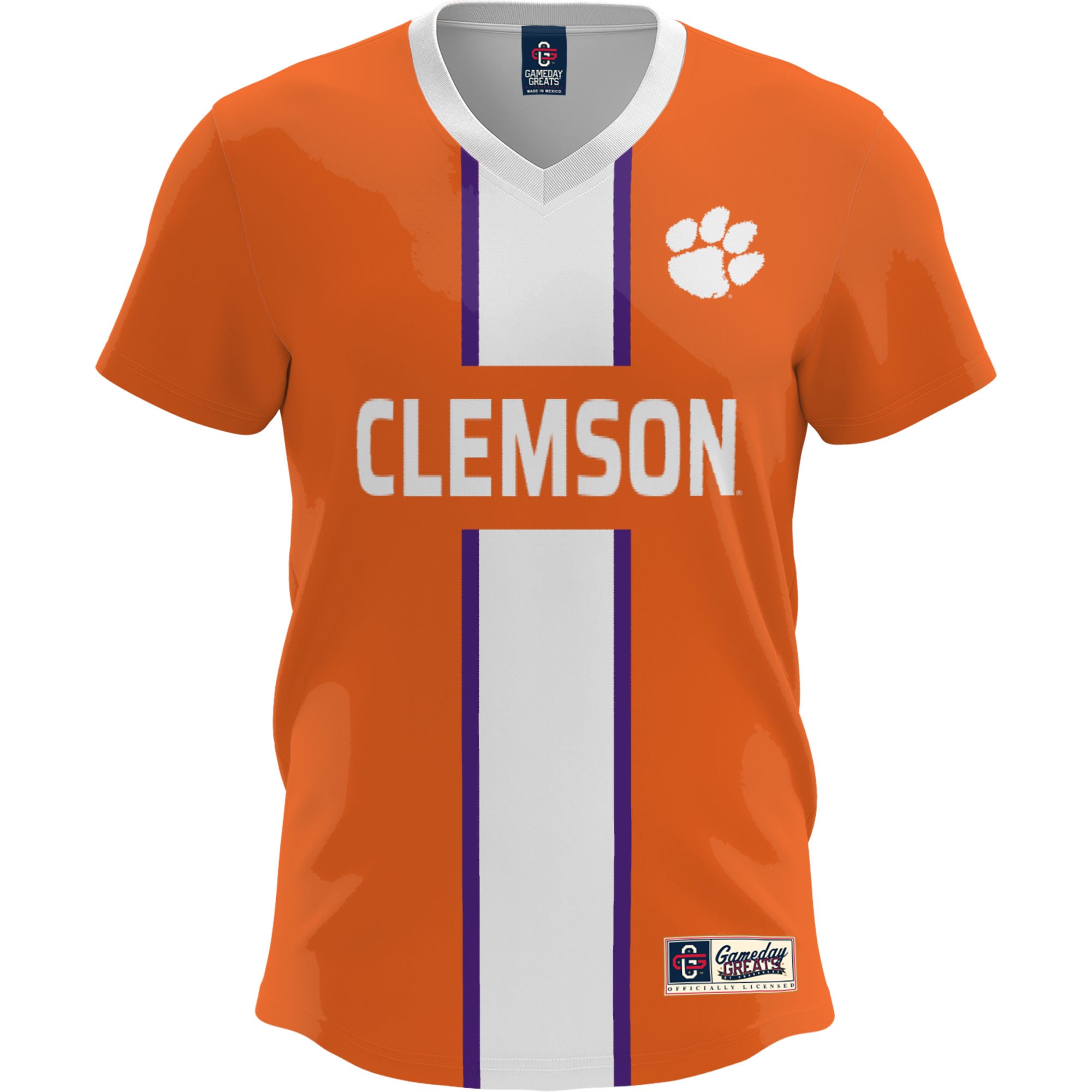 [NJP] Clemson Tigers GameDay Greats Youth Lightweight Soccer Fashion Jersey - Orange