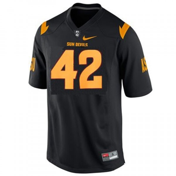 Men Top Program #42 Black Men Black Game-day Ready Jersey
