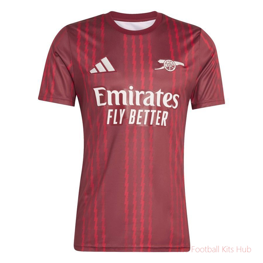 Arsenal Training T-Shirt Pre Match - Collegiate Burgundy/Pure Ruby