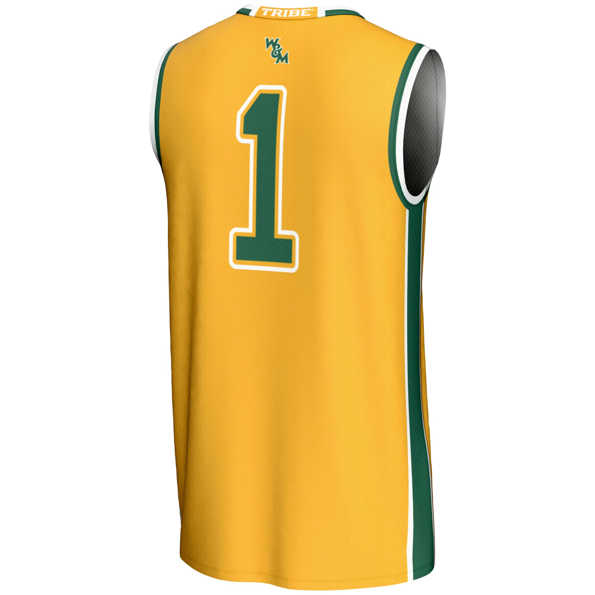 [NJP] William & Mary Tribe GameDay Greats Unisex Lightweight Basketball Jersey - Gold