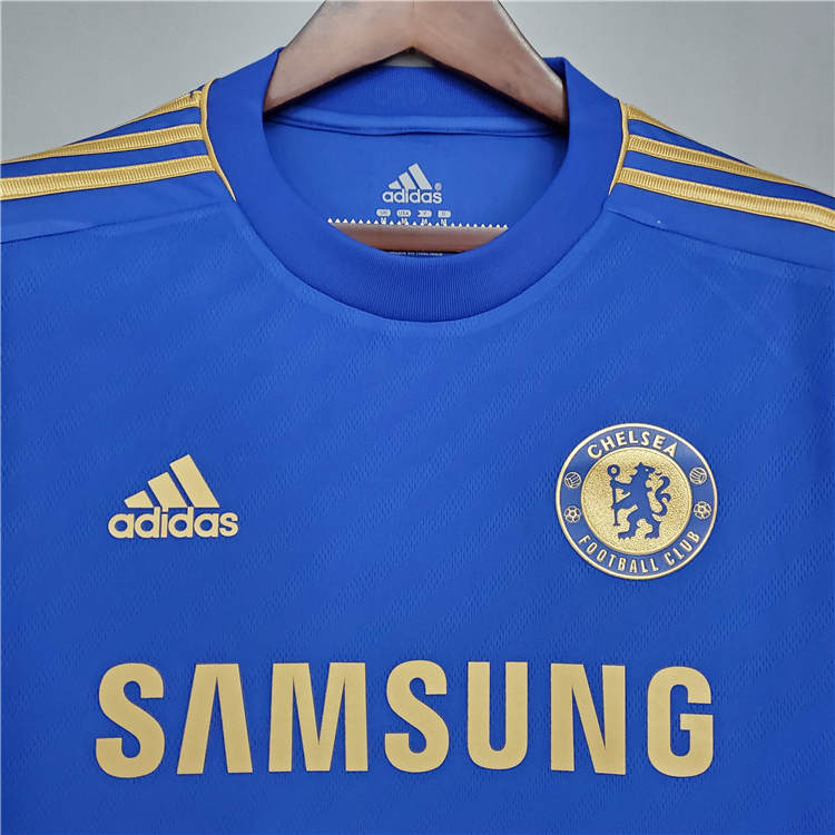 Authentic 1213 CHELSEA RETRO HOME BLUE SOCCER SHIRT JERSEY
