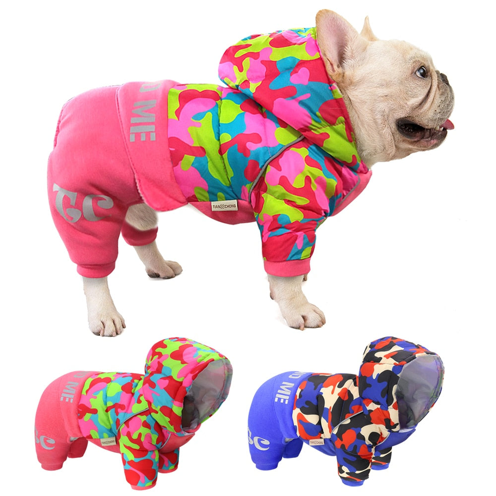 French Bulldog Warm Winter Jumpsuits For French Bulldog (ws302) Warm Dog Outfit