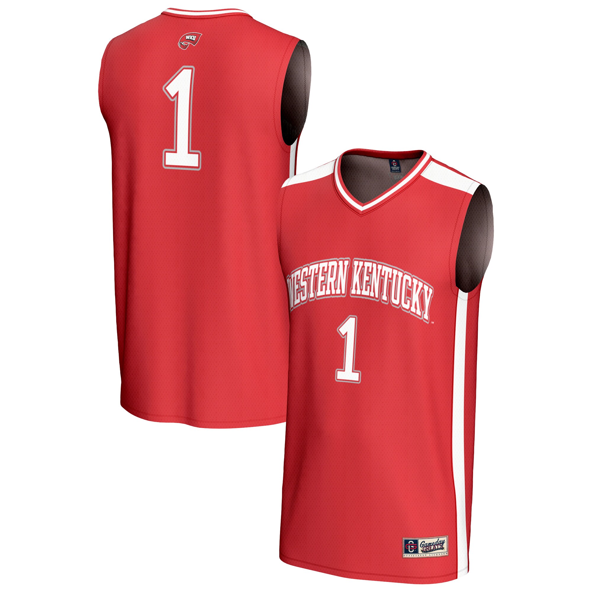 [DDG] Western Kentucky Hilltoppers GameDay Greats Unisex Lightweight Collegiate Basketball Fashion Jersey - Red