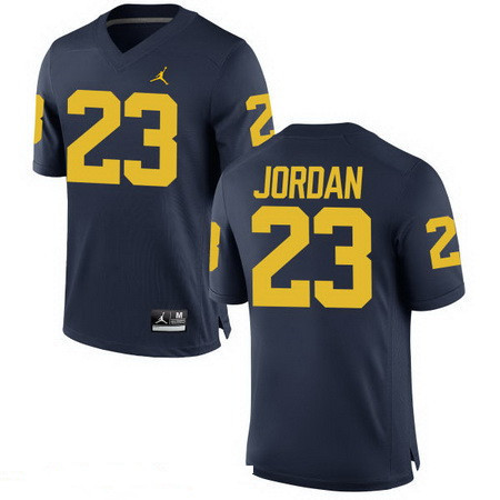 Men's U-M Wolverines Blue 2024 alternate jersey Michael Jordan #23