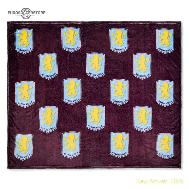 Aston Villa FC Multi Crest Fleece Blanket