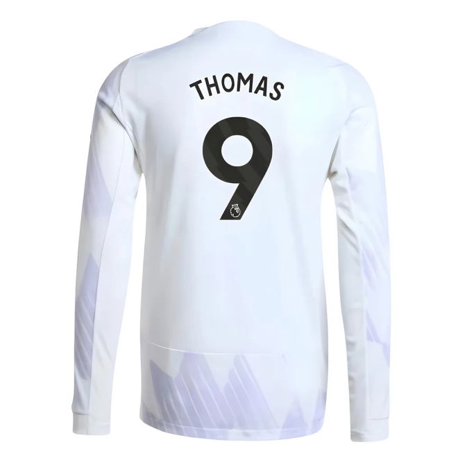 2025-2026 Man Utd Authentic Long Sleeve Away Jersey (Thomas 9)