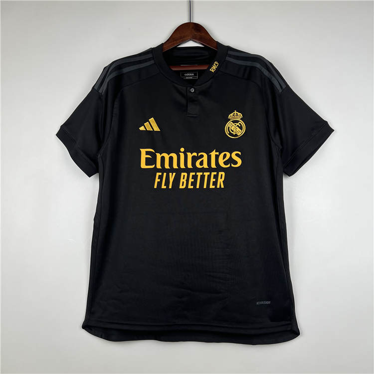 Real Madrid 2324 Third Black Soccer Jersey Football Shirt - Official
