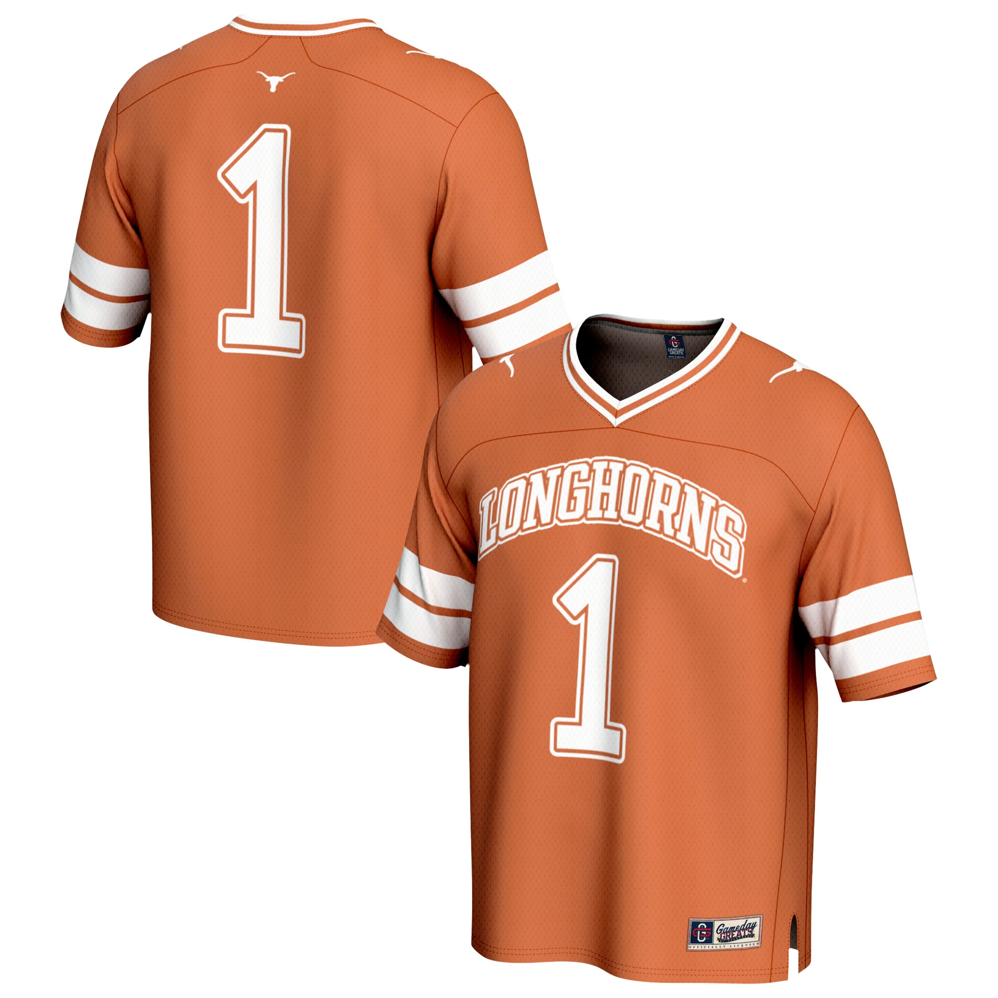 [NJP] Women's Texas Longhorns GameDay Greats Collegiate Football Fashion Jersey - Texas Orange