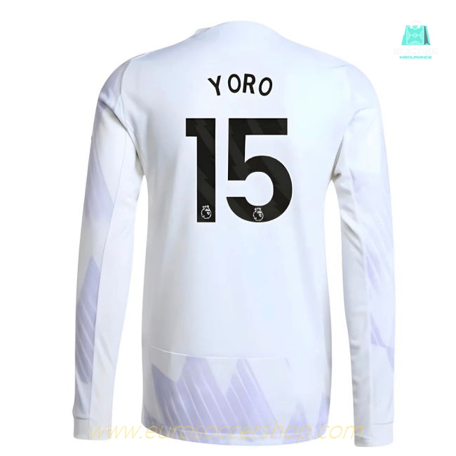 2025-2026 Man Utd Authentic Long Sleeve Away Shirt (Yoro 15)