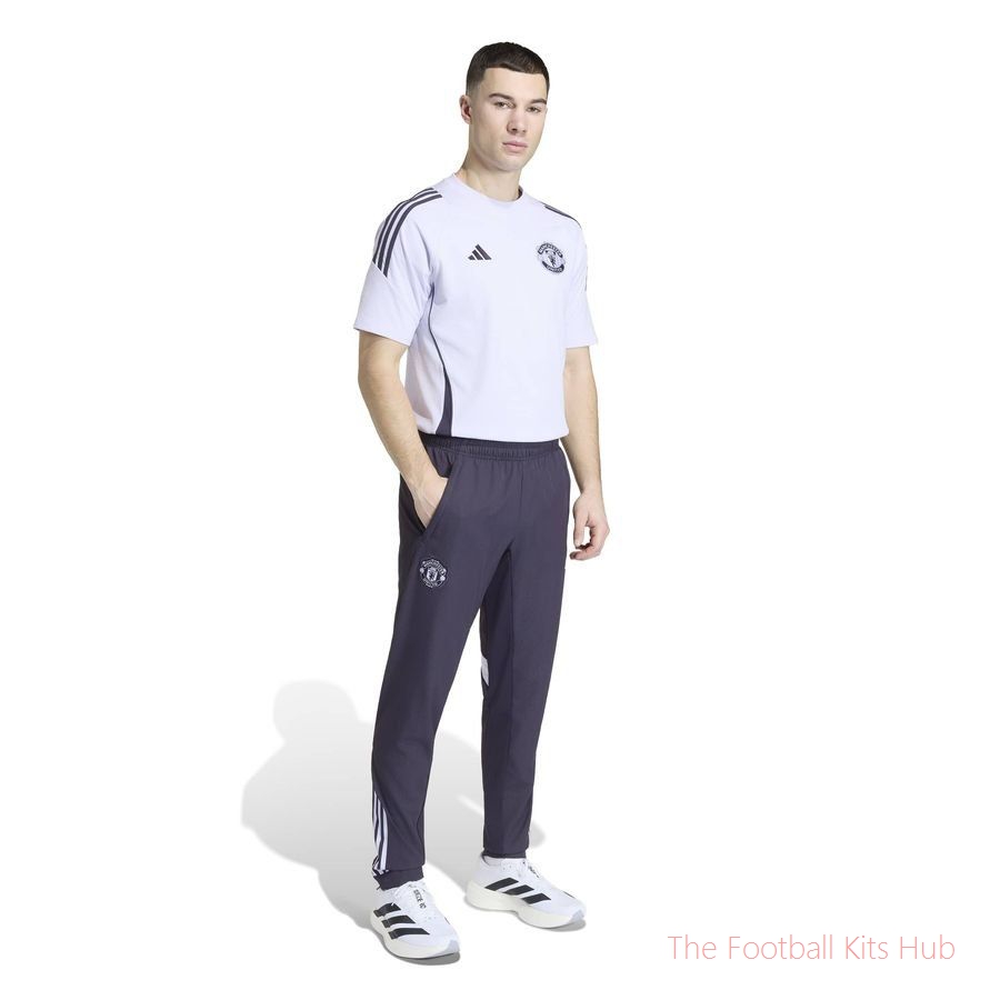 Manchester United Training Trousers Tiro 25 Presentation - Aurora Black/Purple Tint