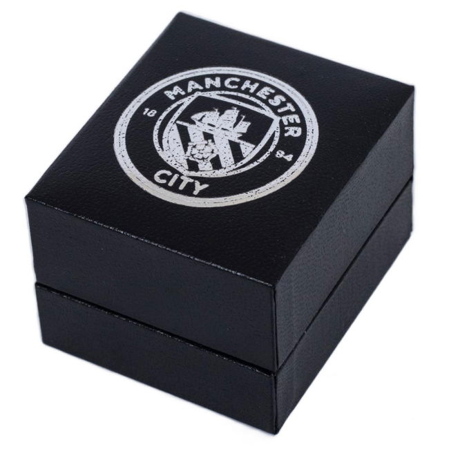 Manchester City FC Sterling Silver Stud Earring (Match Day)