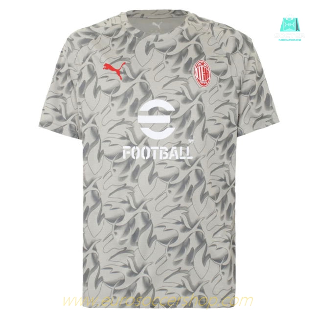 2025-2026 AC Milan Warm Up Jersey (Smokey Gray)