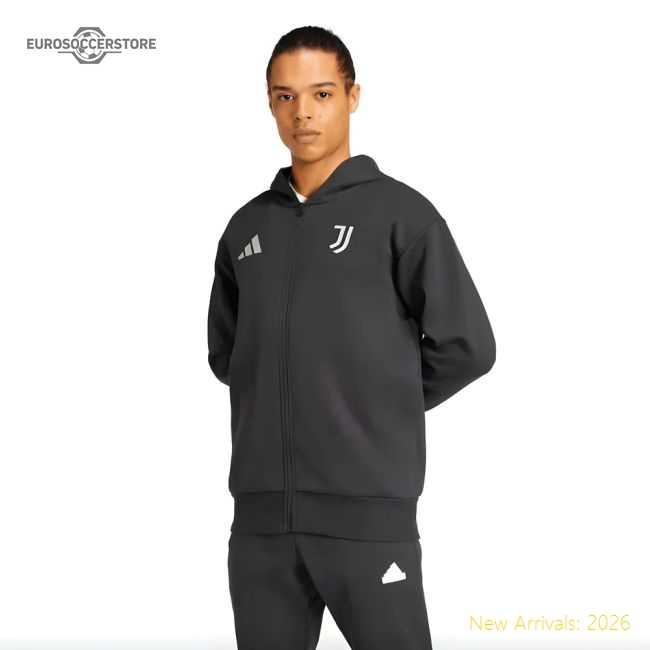 Trending Fan-Favorite 2024-2025 Juventus Anthem Jacket (Black)