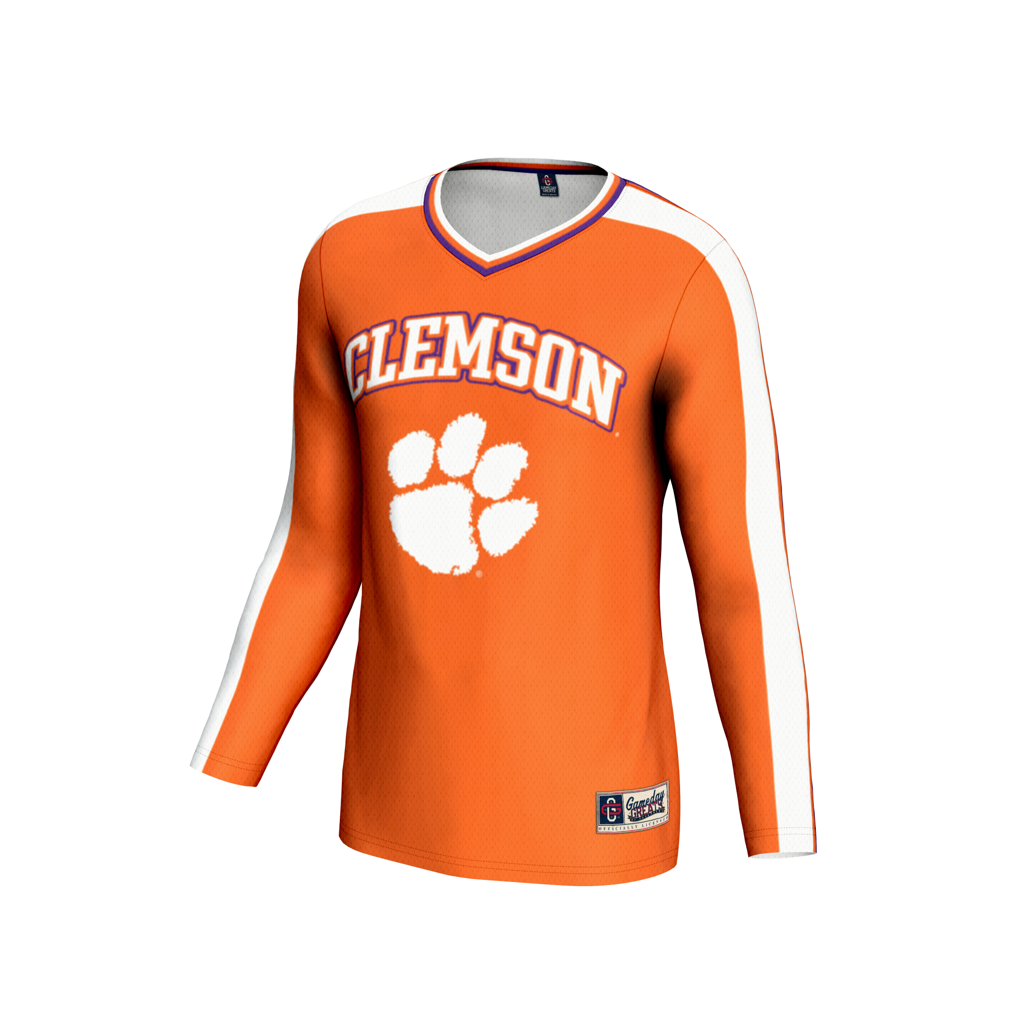 [DDG] Clemson Tigers GameDay Greats Youth Women's Volleyball Lightweight Fashion Jersey - Orange
