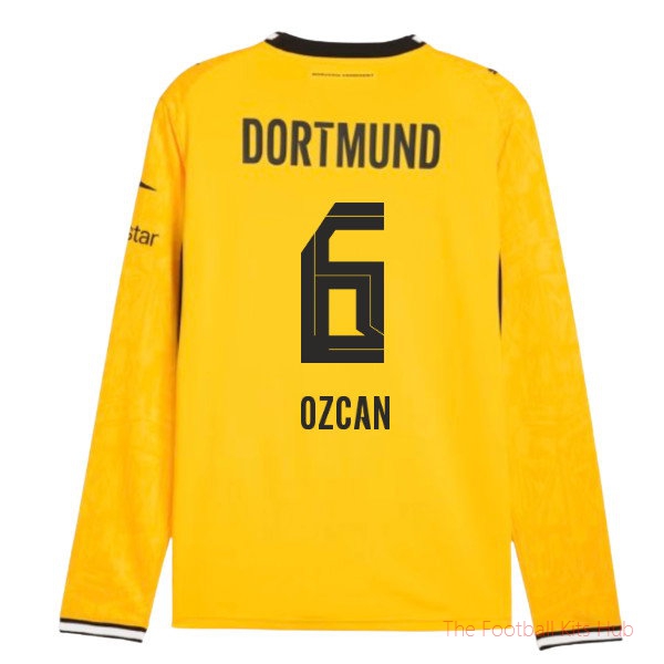 Borussia Dortmund 2026-2027 Long Sleeve Home Shirt (Ozcan 6)