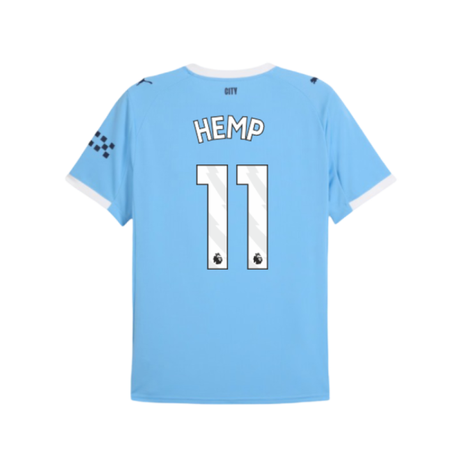 High-Quality Premium Official 2025-2026 Man City Home Shirt Hemp 11