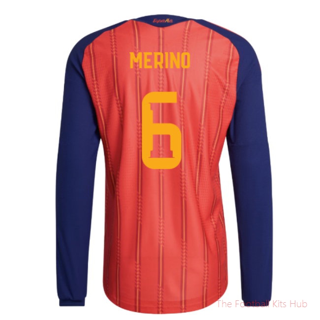2026-2027 Spain Authentic Long Sleeve Home Shirt (Merino 6)