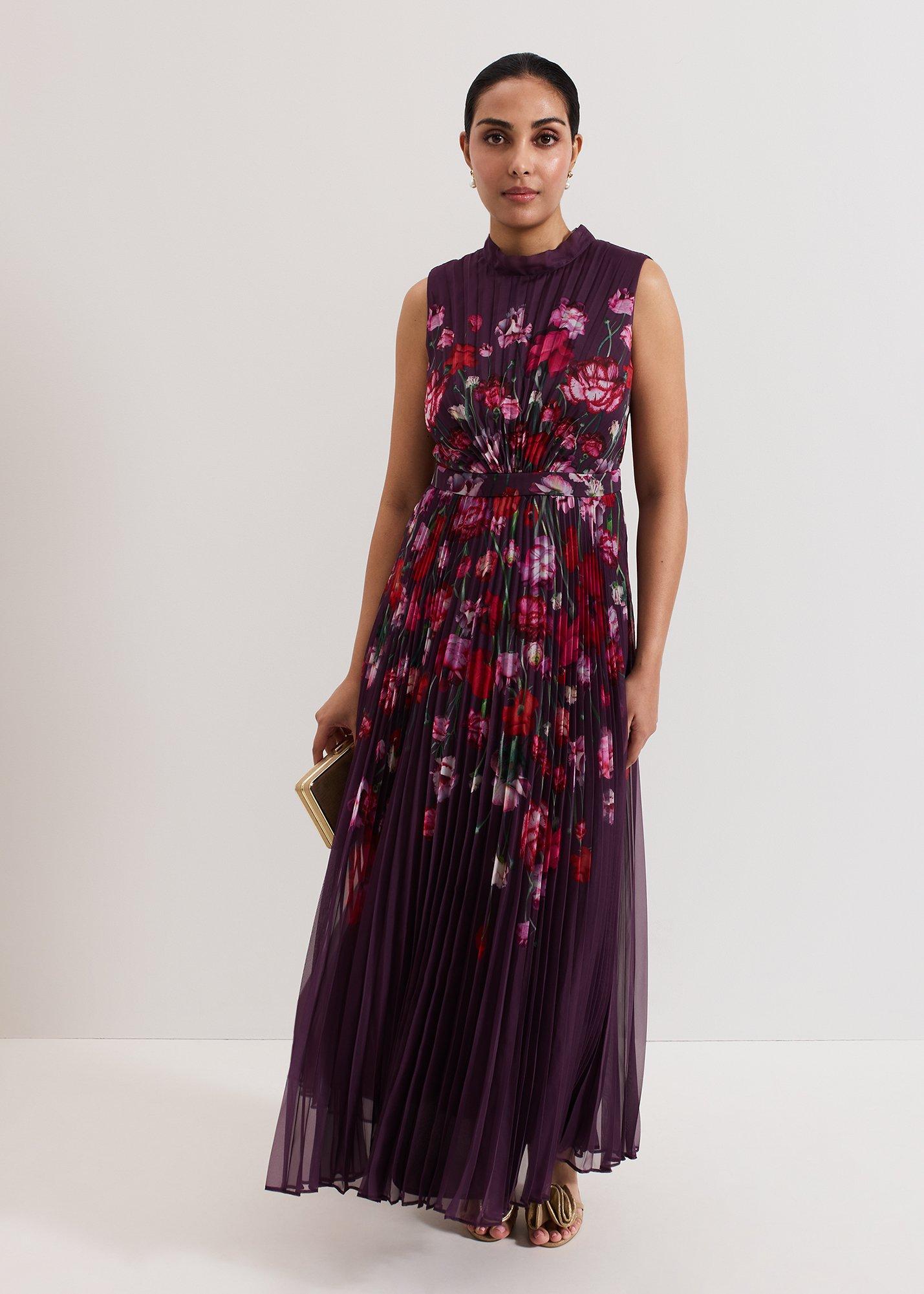 Petite Dahlia Floral Maxi Dress