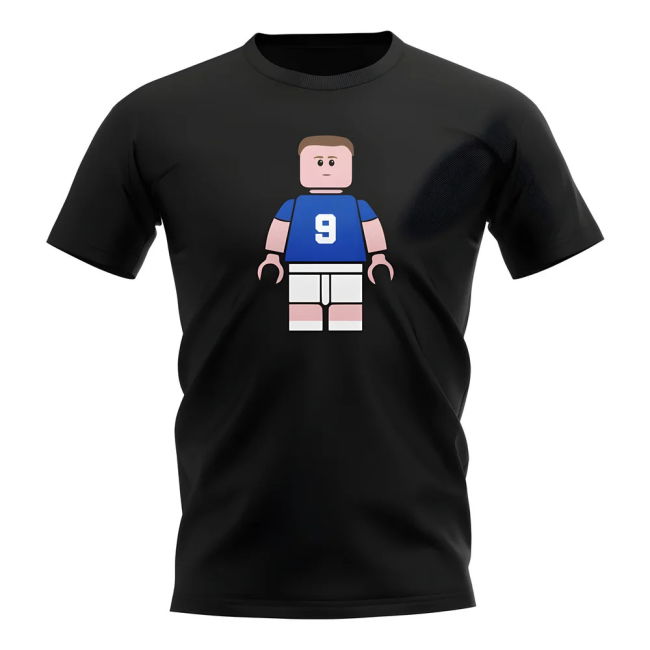 Everton Verified Duncan Ferguson Everton Brick Footballer T-Shirt (...