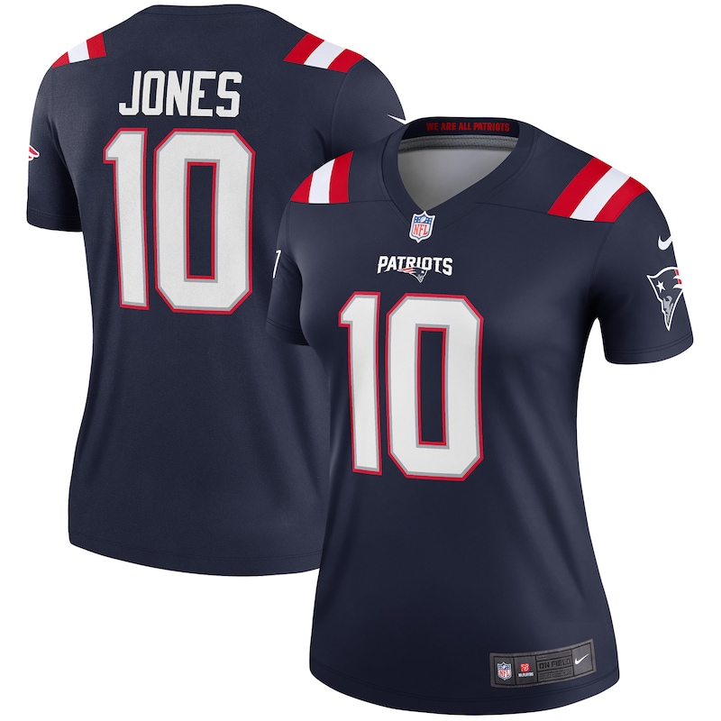 None Mac Jones New England Patriots Vintage Game-Day Essential