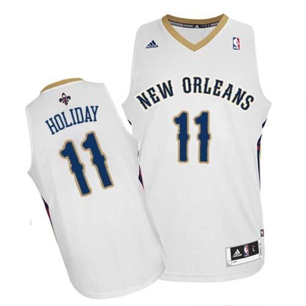 Collector's Item Game-Ready Men's NOP #11 Jrue White Basketball Jersey