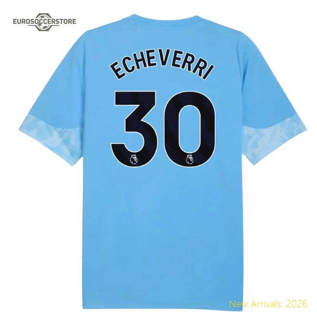 Man City Echeverri Premium Kids Jersey Aeroready Easy-care
