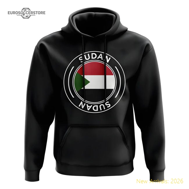 Sudan Football Badge Hoodie (Black)