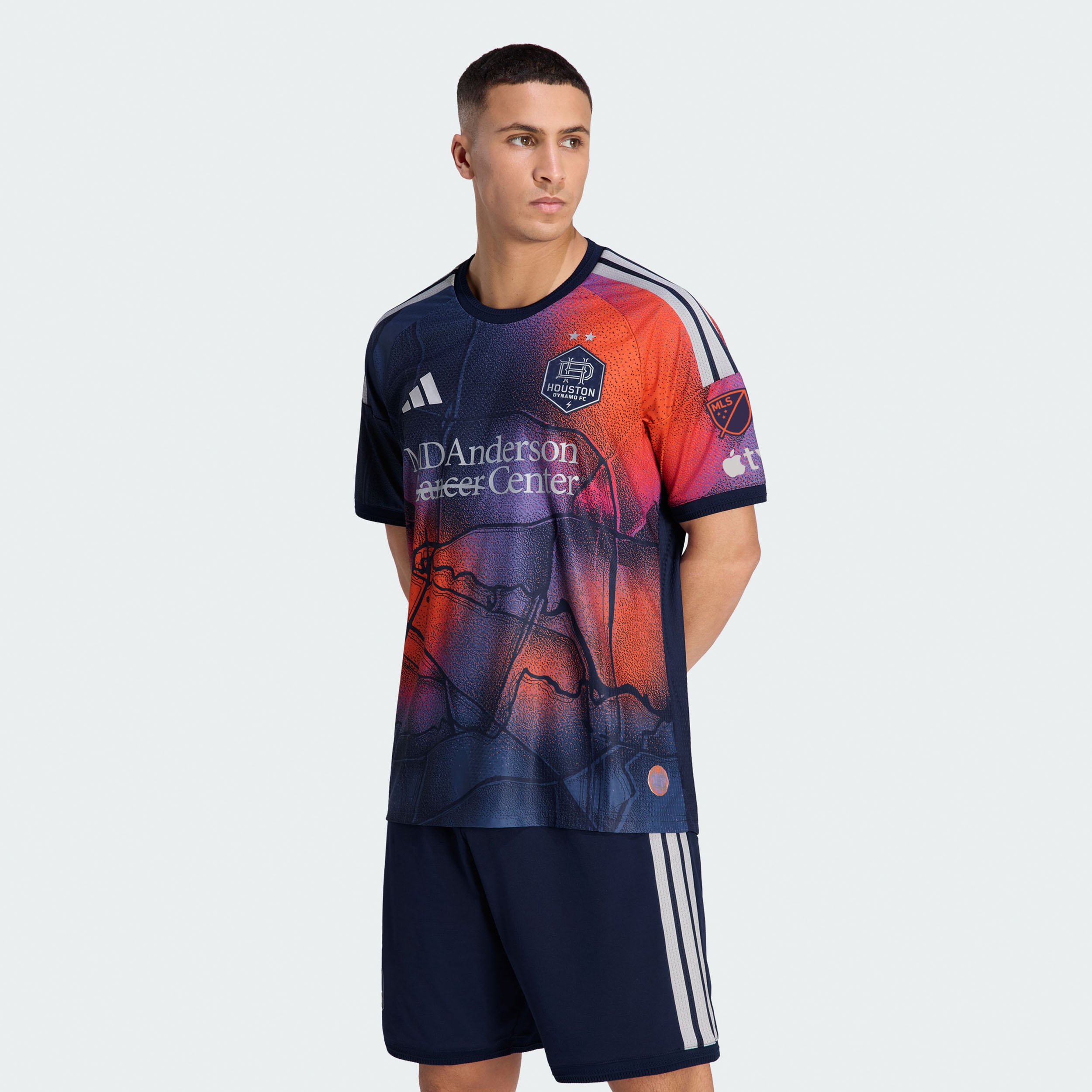 [JED] Youth Houston Dynamo FC 2026 Mission Control On-Field Authentic Patch Jersey - Blue