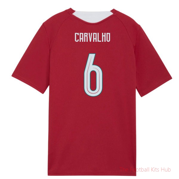 2026-2027 Portugal Training Jersey (Red) - Kids (Carvalho 6)