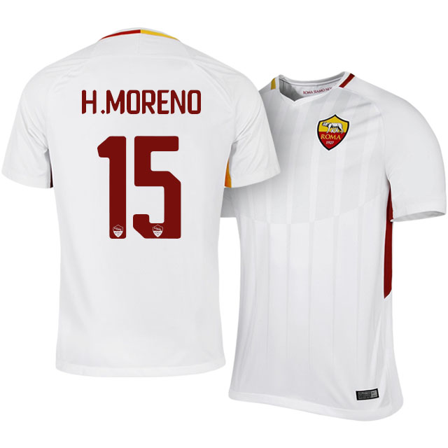 Roma Away 201718 Héctor Moreno 15 Soccer Jersey Shirt - Official