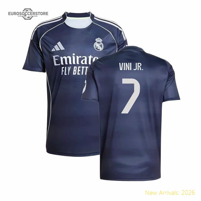 High-Quality 2025-2026 Real Madrid Away Shirt (Vini Jr. 7)