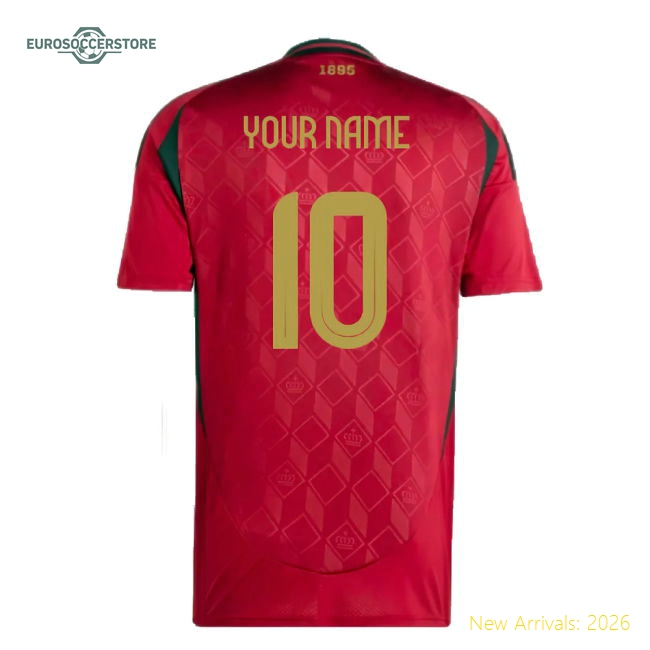 Personalised Belgium Football Shirts Children 2024 Home Jersey Jersey