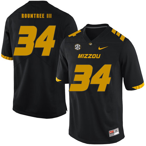 Men's None Black 2024 comfortable Larry Rountree #34 team authorized