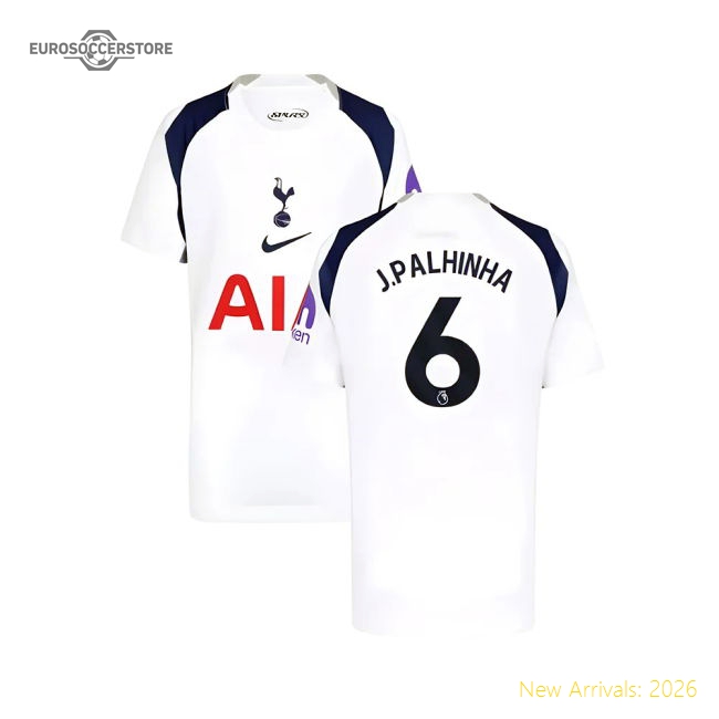 Authentic 2025-2026 Tottenham Hotspur Home Shirt (kids) (j.palhinha