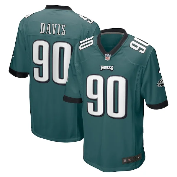 None Jordan Davis Game Jersey - Green | NFL Player Jersey | NFL Footba