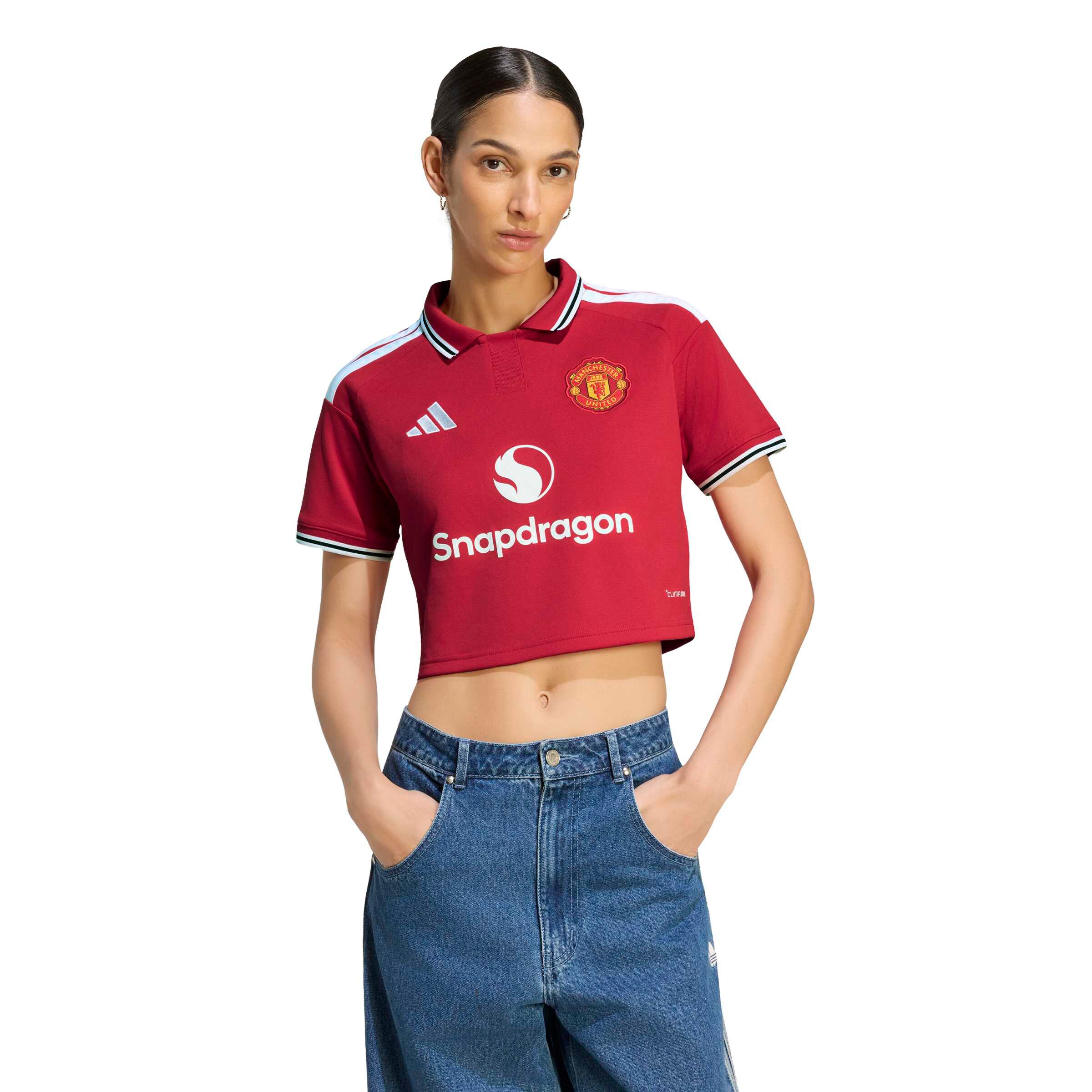 [SJH] Manchester United Women's 2026/27 Home Cropped Replica Jersey - Red