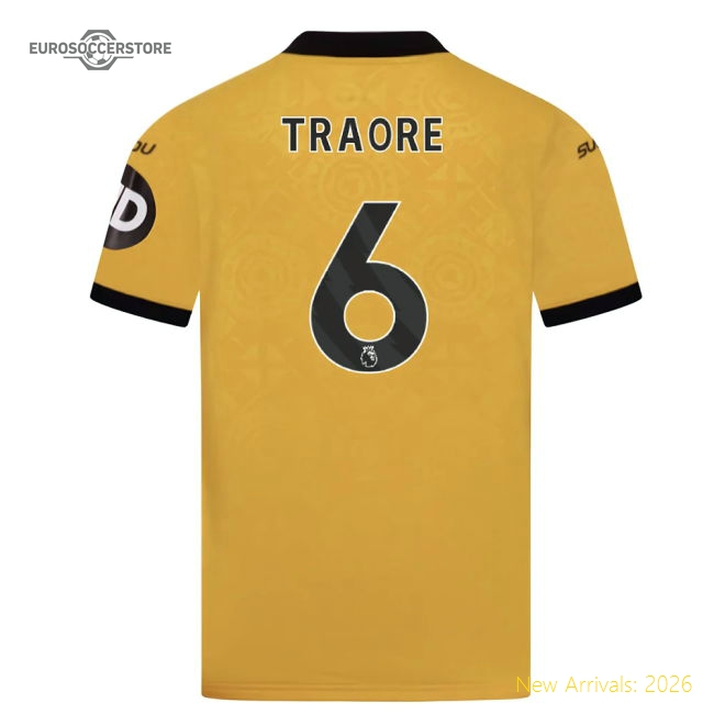 2025-2026 Wolves Home Shirt (Kids) (Traore 6)