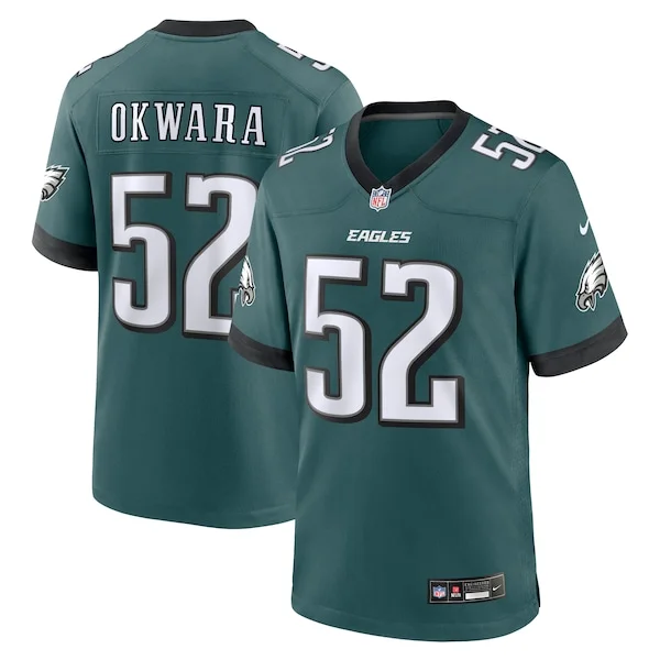 None Julian Okwara Game Jersey - Green | NFL Player Jersey | NFL Footb