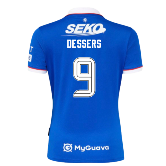 Authentic 2025-2026 Rangers Home Home Dessers 9 With Retro Design -