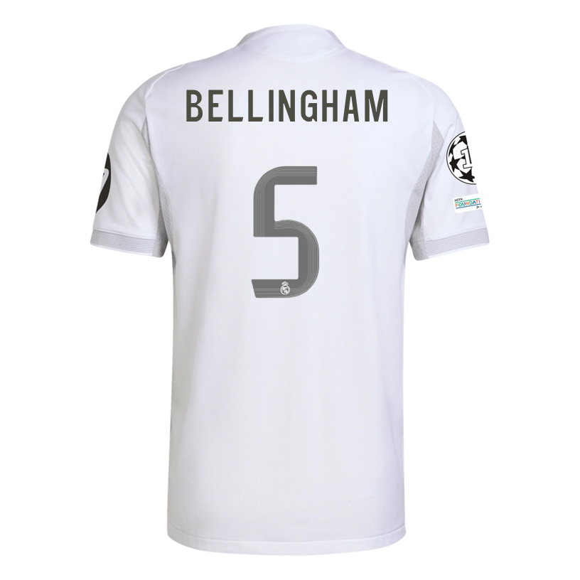 Real Madrid Bellingham 2025-2026 UCL Home Jersey – Authentic Shirt