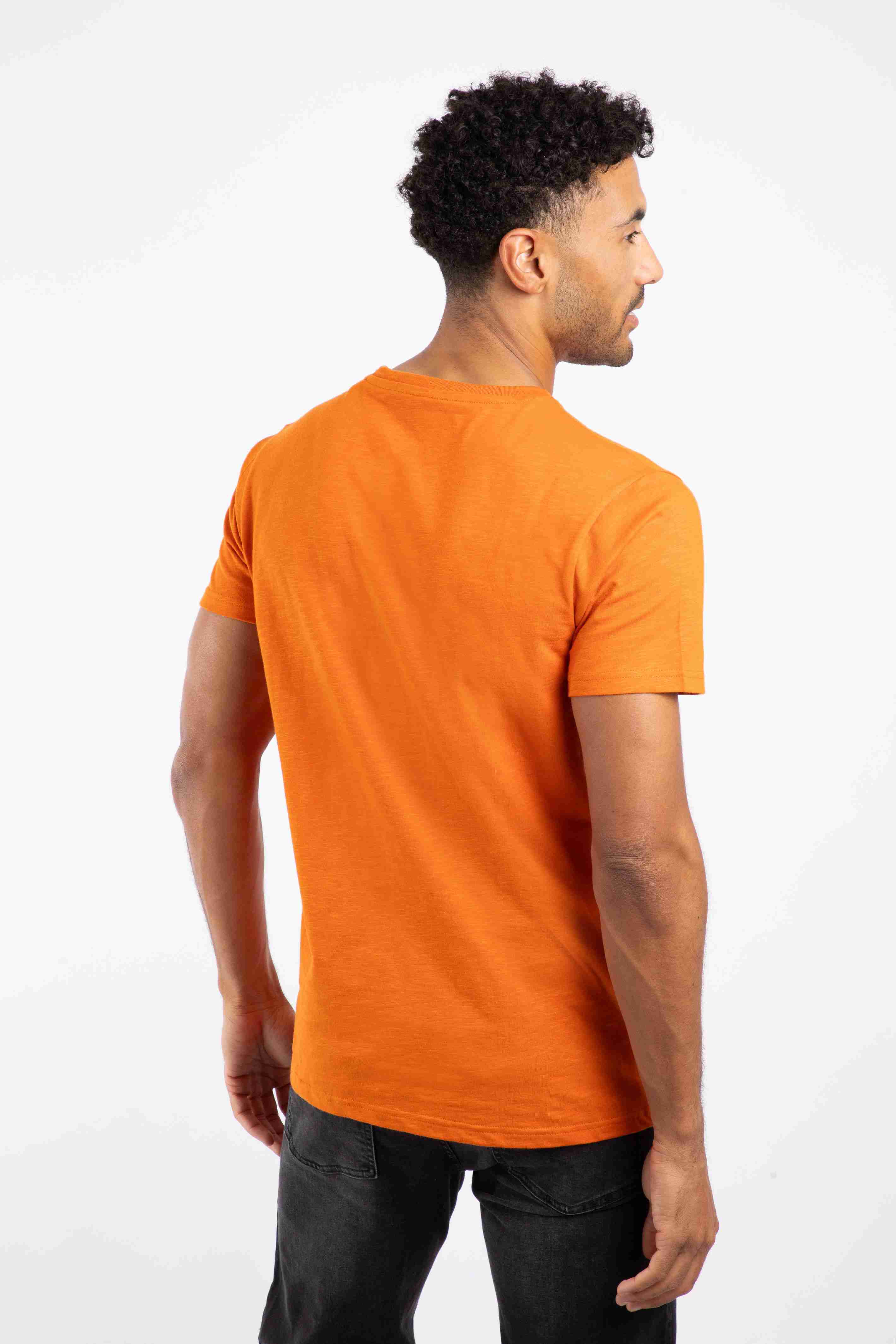 Fished Branded T-Shirt Brick Orange